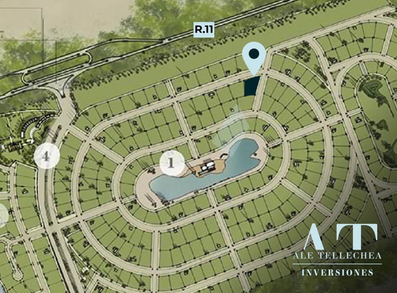 LOTE 2500 m2 en barrio cerrado