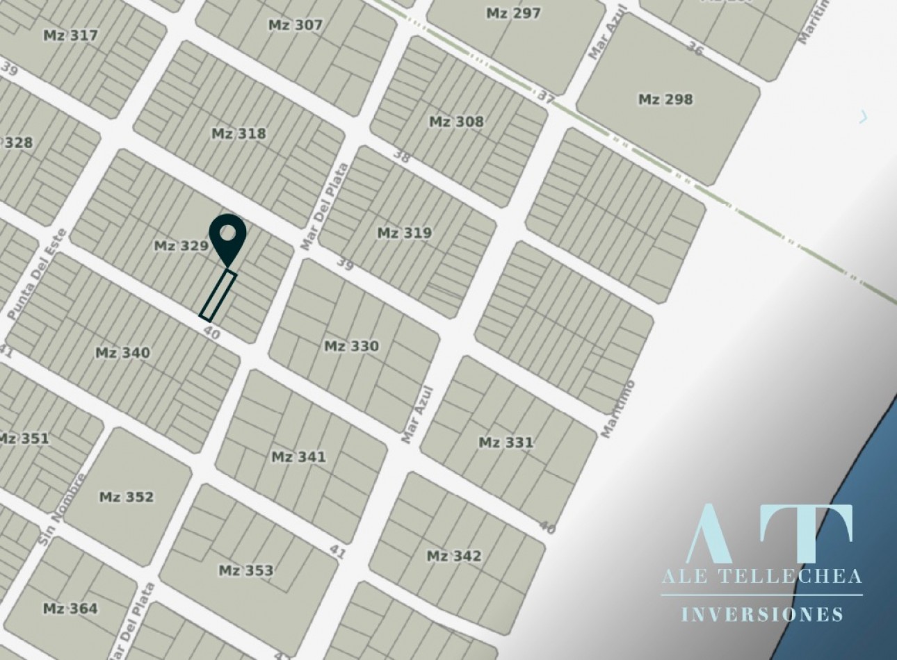 LOTE UNIFAMILIAR en MAR AZUL a 200m de la playa